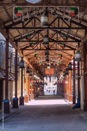 Alley in the Souq (market) in Kuwait city.