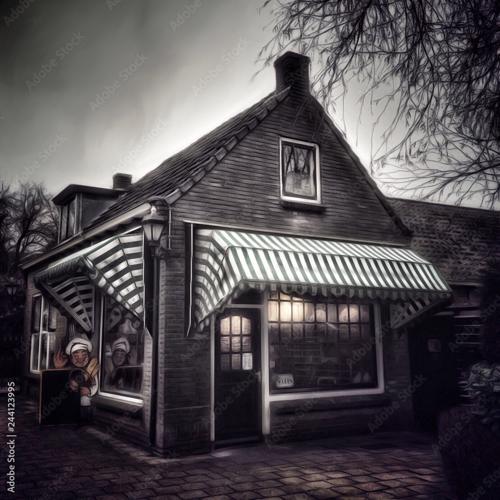 Obraz premium Local bakery store