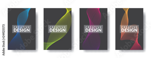 Vector infographic design template with 4 types or stages, vector icons, can be used for diagrams, information, banners, tips and activity reports, gradient color with 4 colors