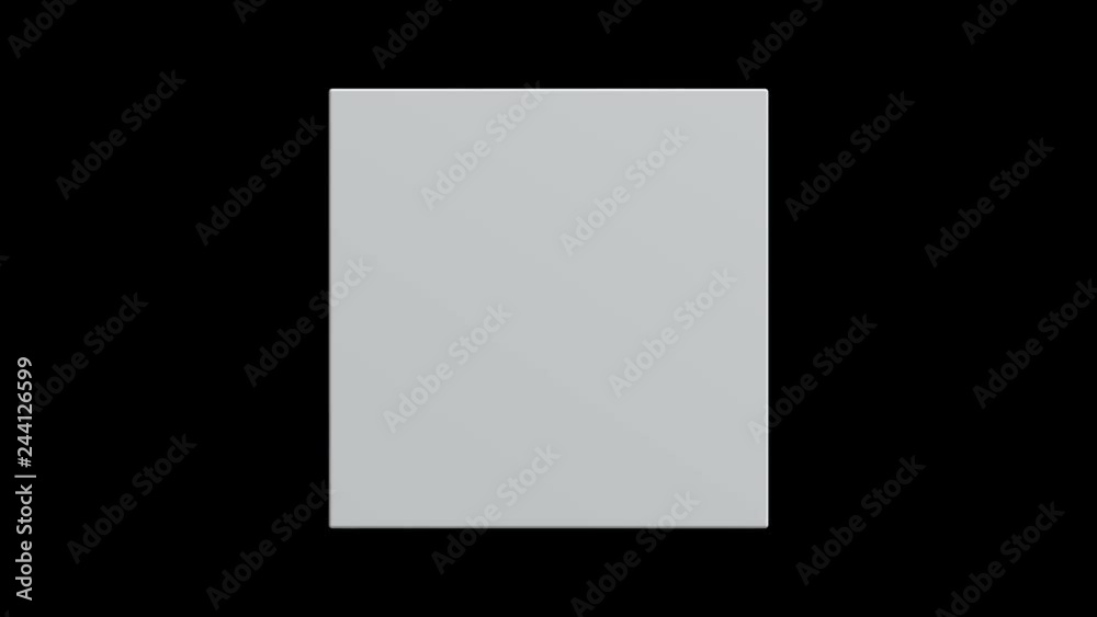 3d White box turn on 90 degrees. Transportation concept. 3D render HD footage for your design. 3d White box turn on 90 degrees. Transportation concept. 3D render HD footage for your design.
