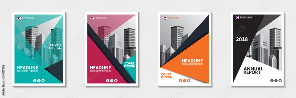 Set of abstract cover design. Annual report, pamphlet, presentation, brochure. Front page, book cover layout design. Cover design template. Set of abstract cover design. Annual report, pamphlet, presentation, brochure. Front page, book cover layout design. Cover design template.