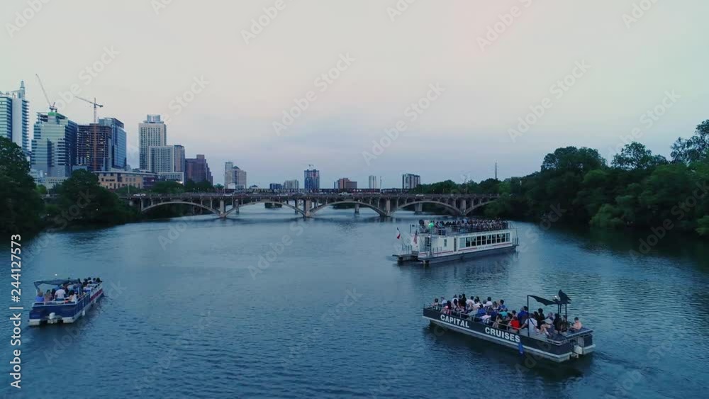 4K Aerial of Boats in Austin - Sunset 4K Aerial of Boats in Austin - Sunset