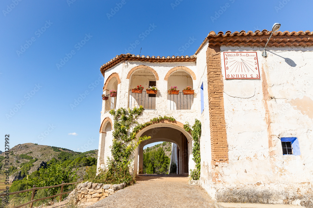 Virgin of Saint Daniel hermitage next to Ibdes town, province of Zaragoza, Aragon, Spain