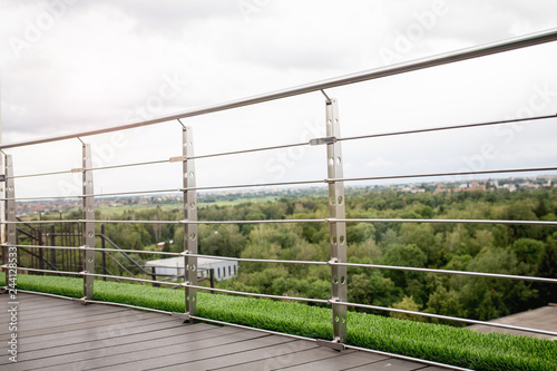 Frameless stainless steel stair balustrade terrace railing