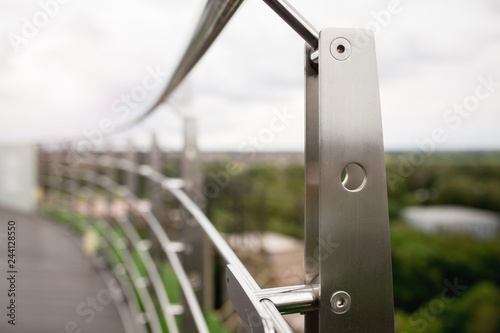Frameless stainless steel stair balustrade terrace railing