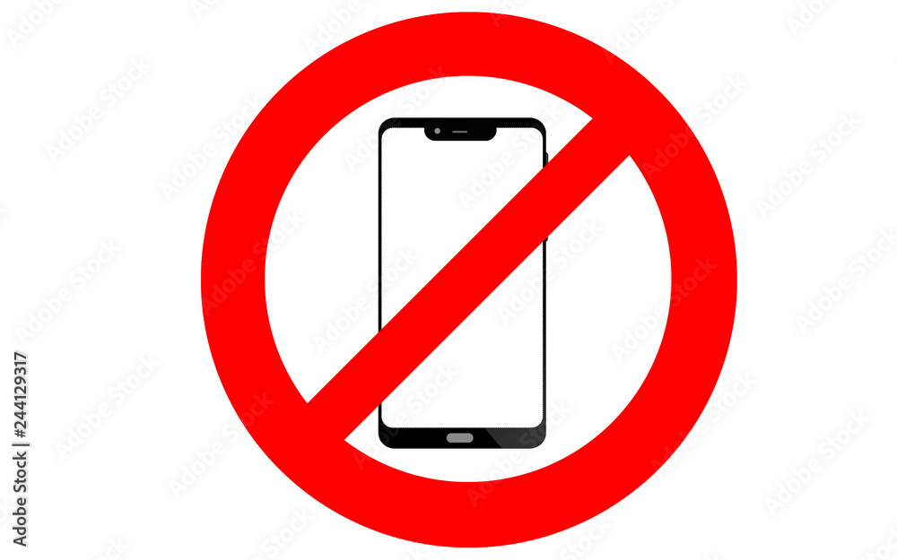 Do not use mobile phone sign Do not use mobile phone sign