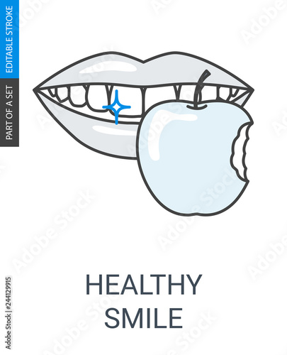 Healthy smile icon