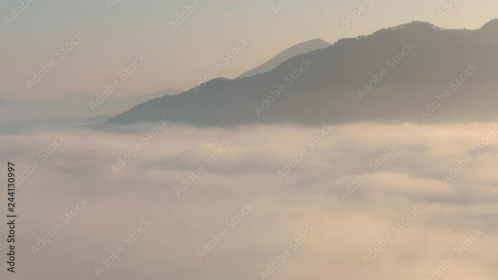 timelapse of misty fog blowing over mountains timelapse of misty fog blowing over mountains
