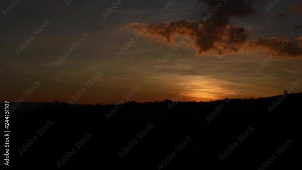 timelapse of Sunset and clouds with the late sun timelapse of Sunset and clouds with the late sun