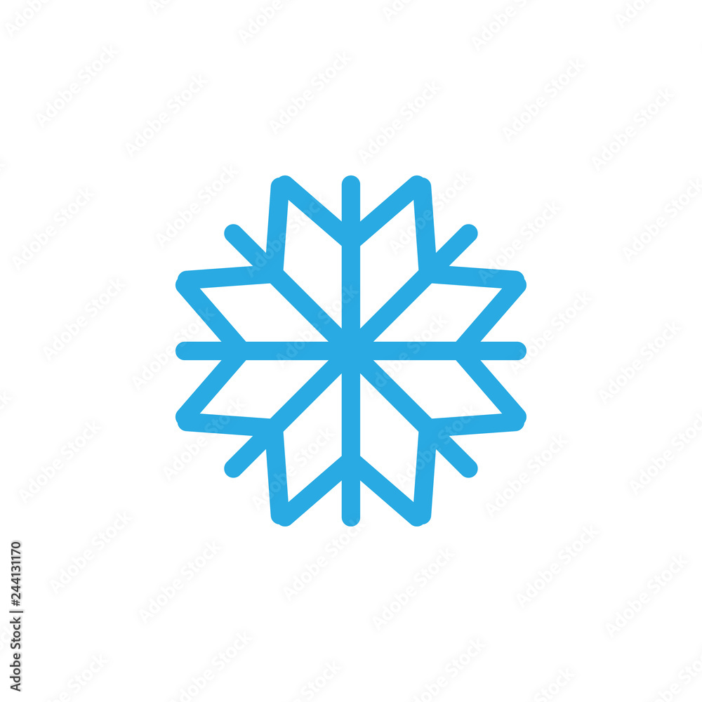 Snowflake icon graphic design template vector Snowflake icon graphic design template vector