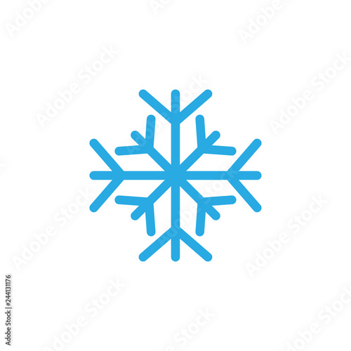 Snowflake icon graphic design template vector