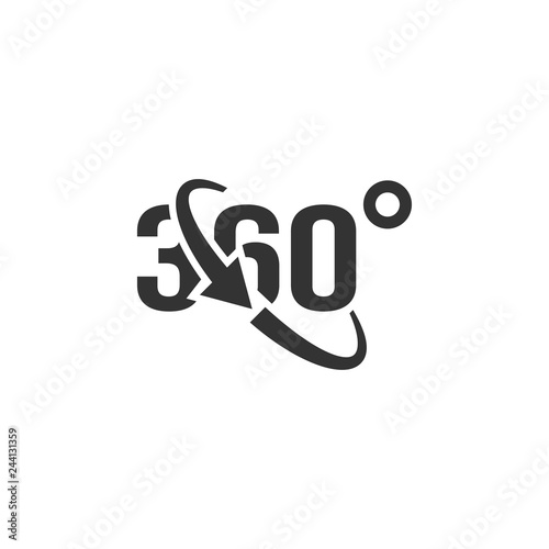 360 view icon graphic design template vector