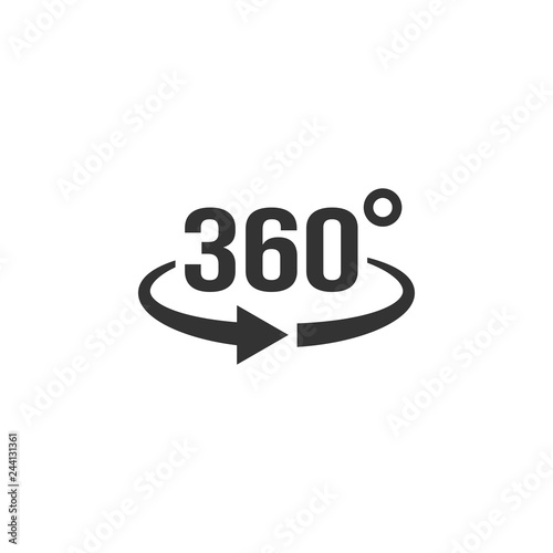 360 view icon graphic design template vector
