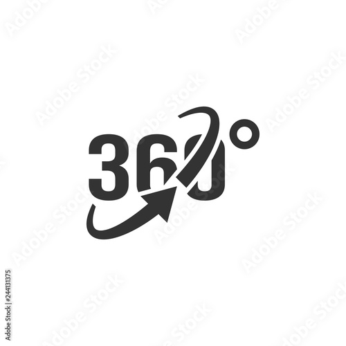 360 view icon graphic design template vector