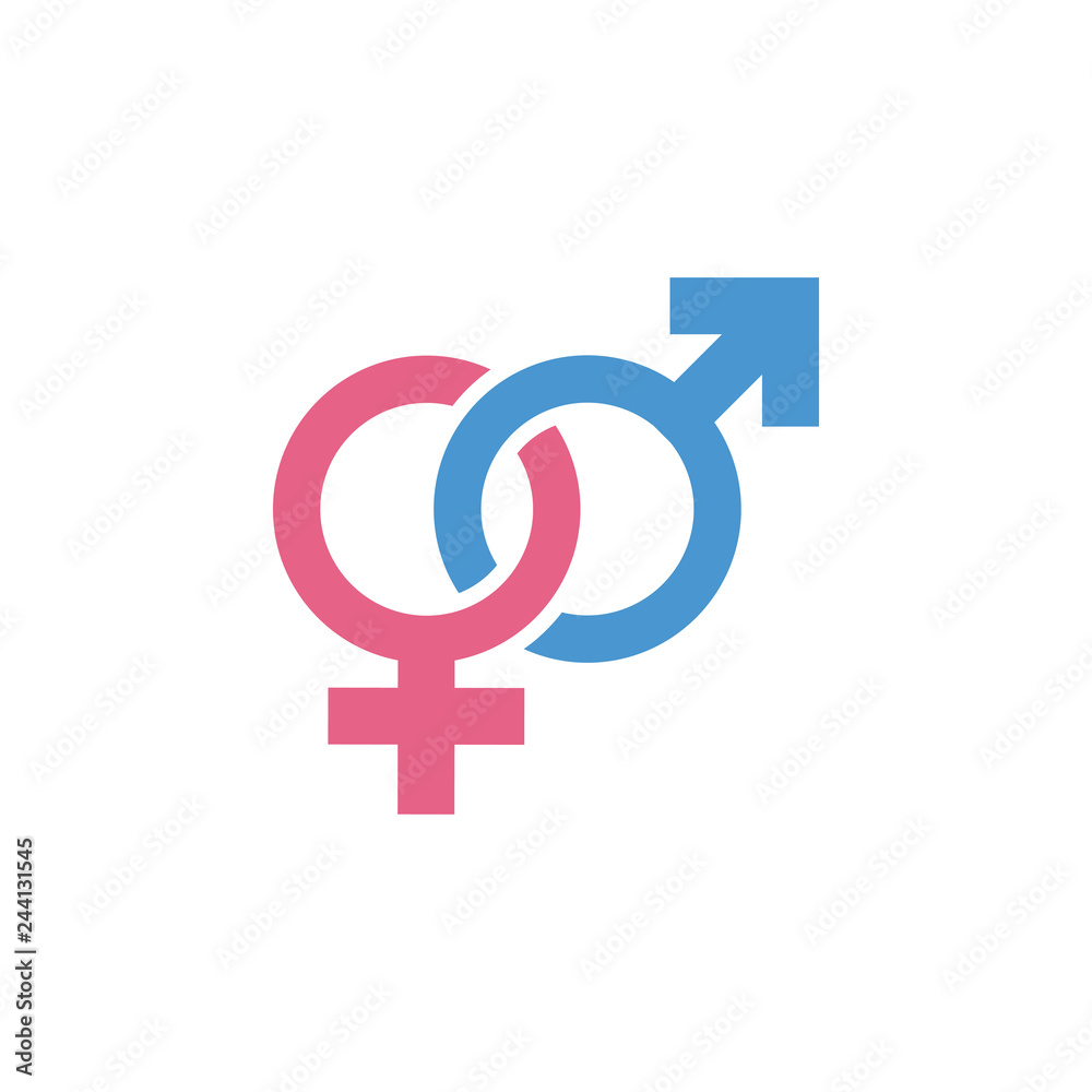 Male female icon graphic design template vector Male female icon graphic design template vector