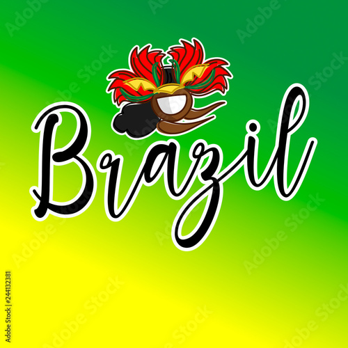 Letra Brazil acompañada de una garot