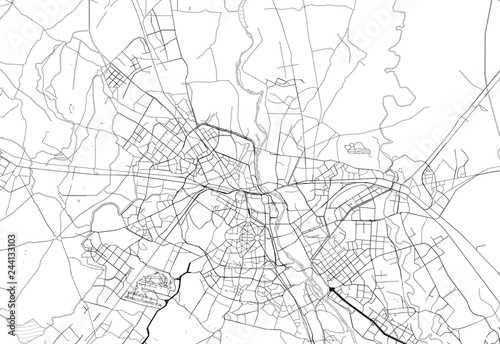 Area map of Delhi, India