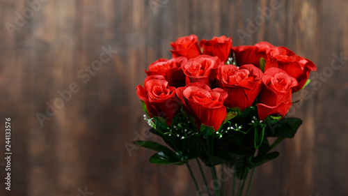 red roses bouquet for the wedding holiday valentine s day 8 march 