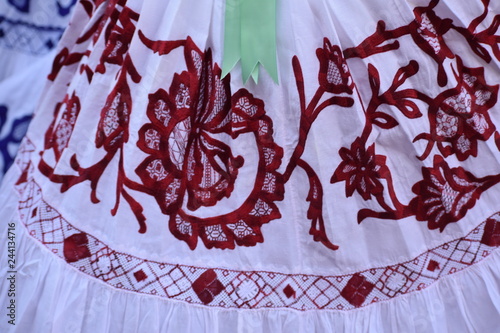 closeup panamenian women dress photo