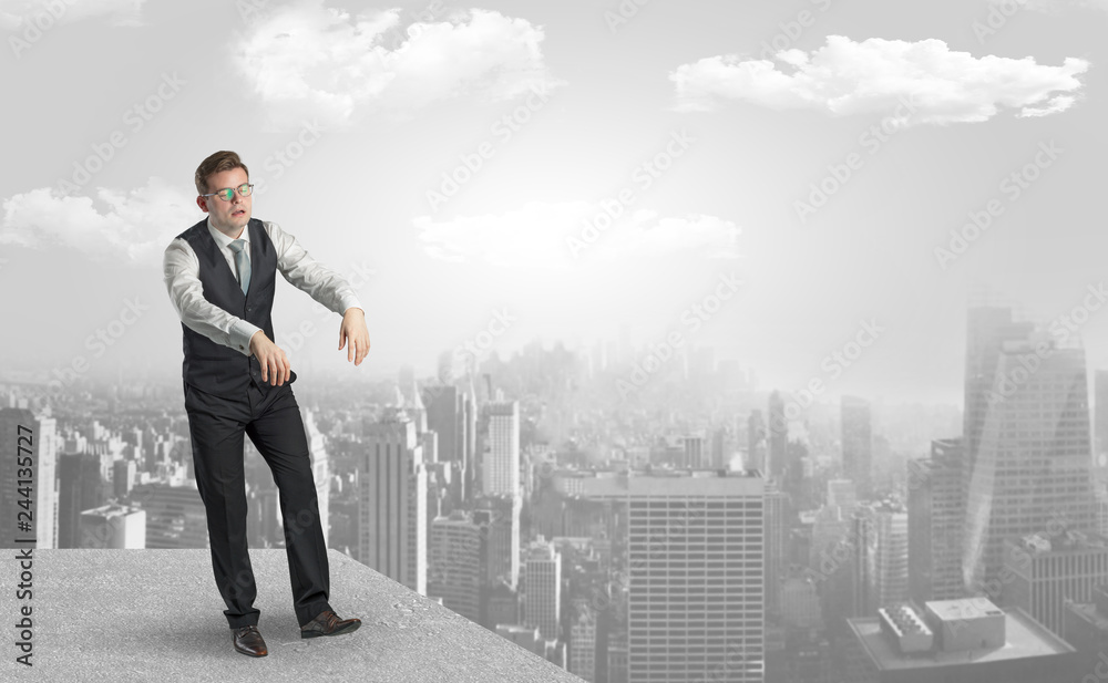 Zombi elegant businessman on the top of the city
Zombi elegant businessman on the top of the city