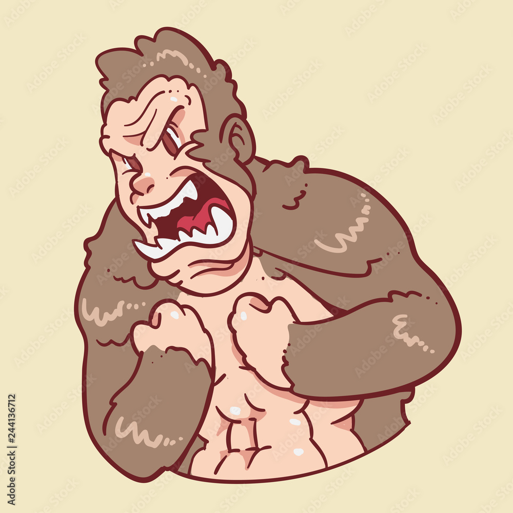 Angry Gorilla Vector Angry Gorilla Vector