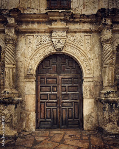 Front Door to the Alamo Mission photo