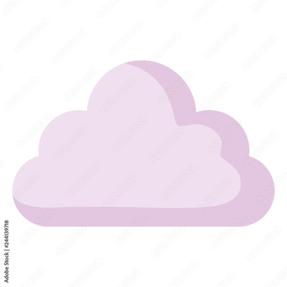 cute fairytale clouds icon
