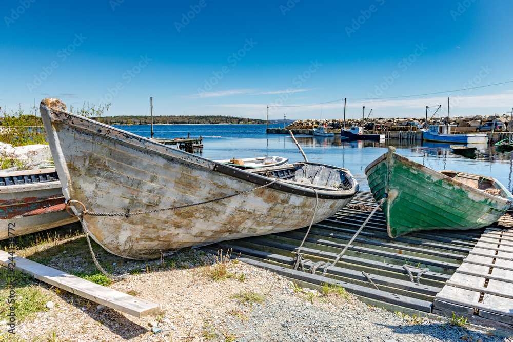 Fishing boats on the ramp
