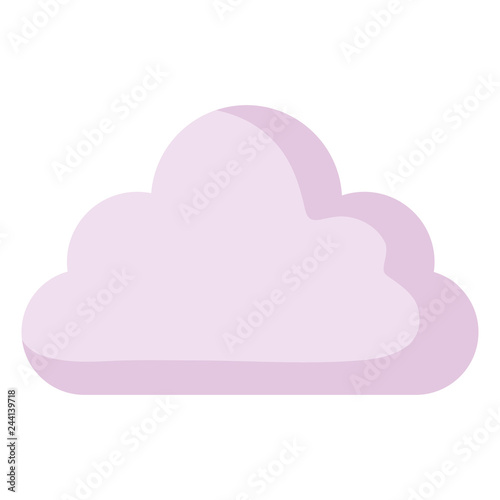 cute fairytale clouds icon
