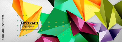 Triangles background techno template