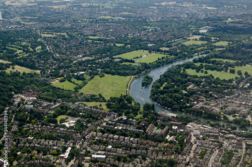 River Thames at Richmond, aerial view © BasPhoto