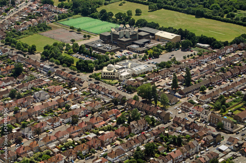 Hounslow Central Mosque, aerial view photo