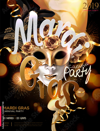 Mardi gras carnival poster