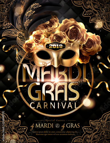 Mardi gras carnival poster