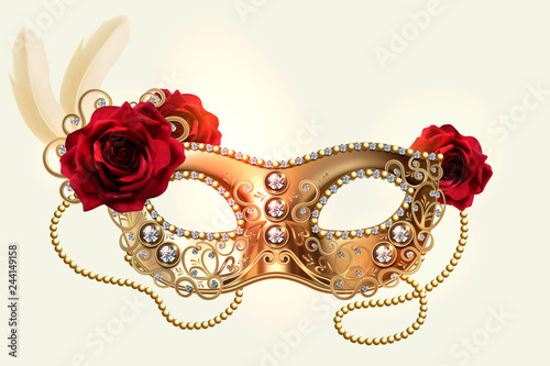 Diamond carnival mask
