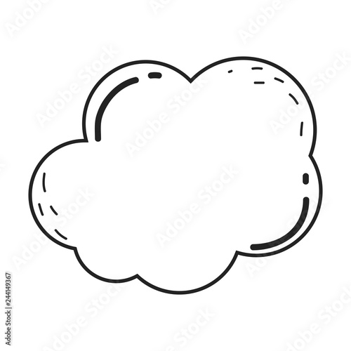 cute fairytale clouds icon