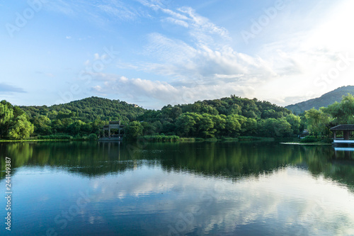 lake in forest