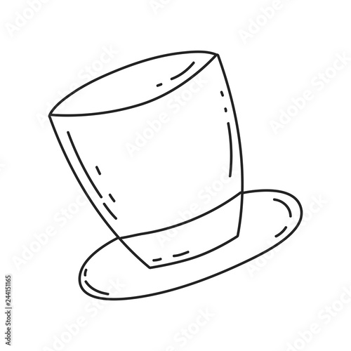 cute top hat icon