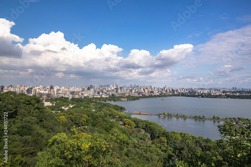 Wallpaper Mural panoramic city skyline in hangzhou china Torontodigital.ca