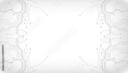 Circuit board futuristic trace processor unit texture illustration design. Electronic line communication technology system background.