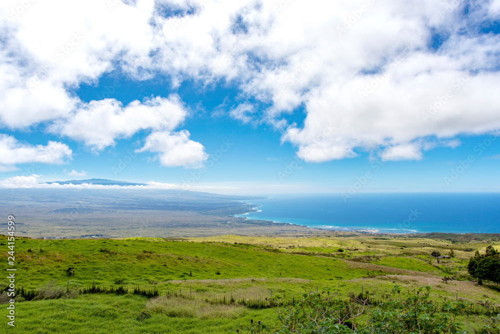 West Coast Hawaii seen from Kohala Mounten Road West Coast Hawaii seen from Kohala Mounten Road