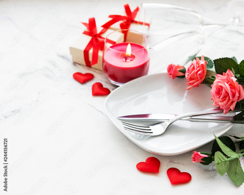 Table setting for lovers Table setting for lovers
