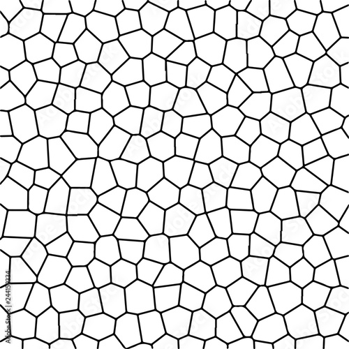 Background mosaic stained glass window, texture mosaic white polygons