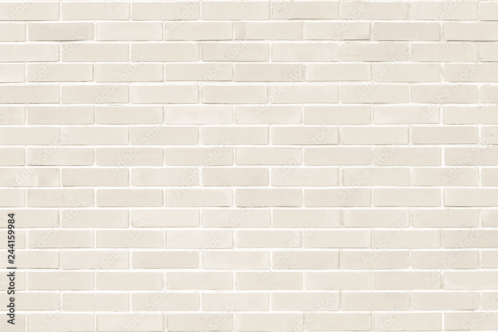 Fototapeta premium Brick wall texture pattern background in natural light ancient sepia beige brown color
