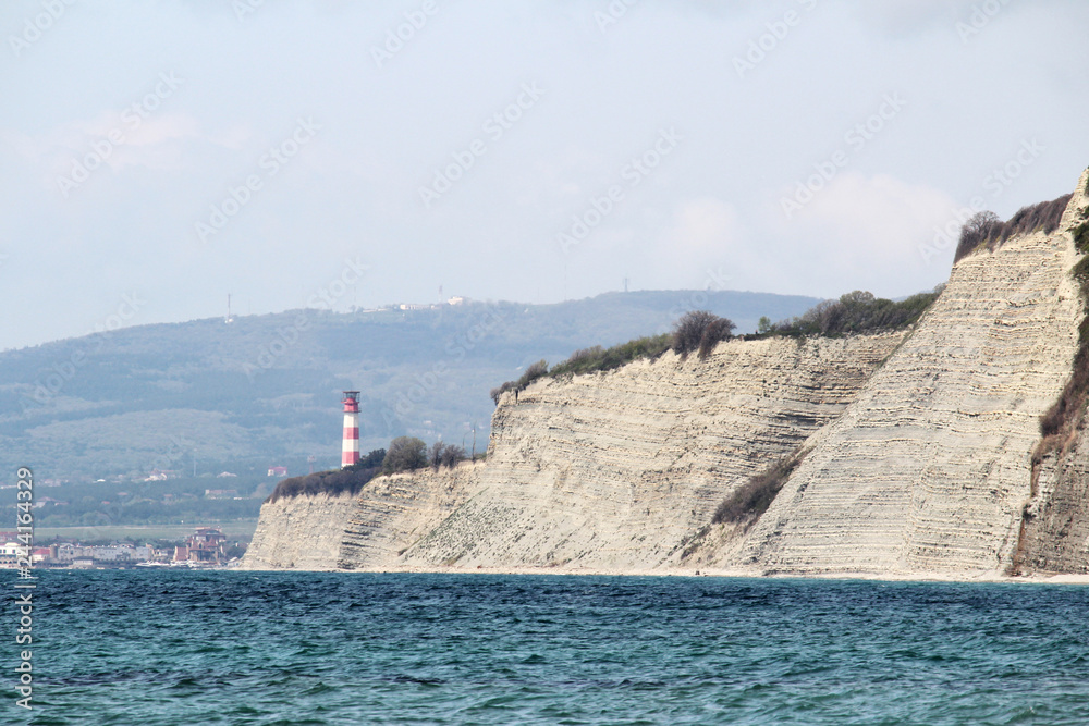 White cliffs in Gelendzhik, Russia