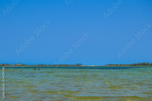 Fototapeta Naklejka Na Ścianę i Meble -  Bilene beach lagoon in Maputo Mozambique