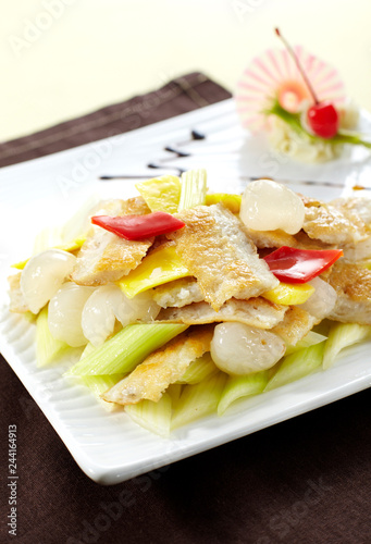 Delicious Chinese cuisine, lychee fish