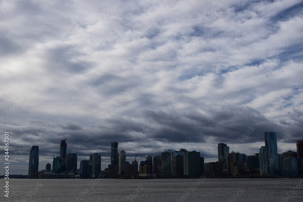 clouds over new york city