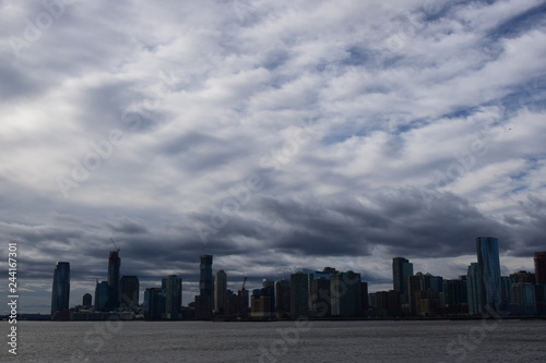 clouds over new york city