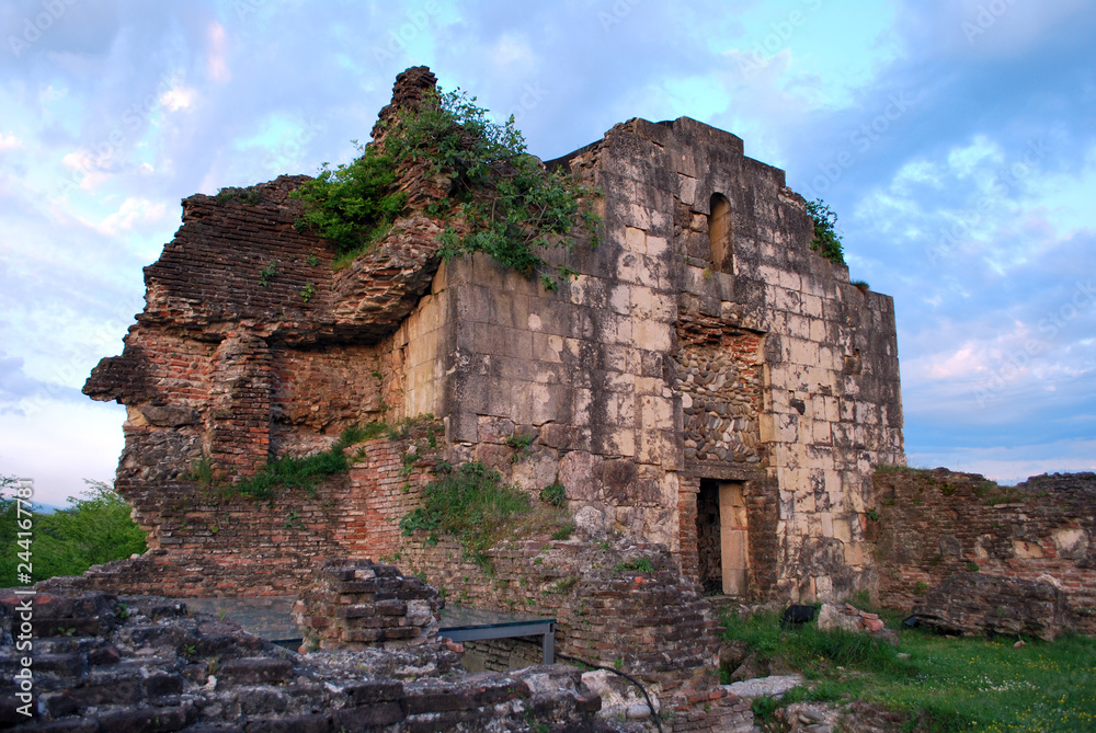 Ruins of the Geguti royal palace in Kutaisi, Georgia